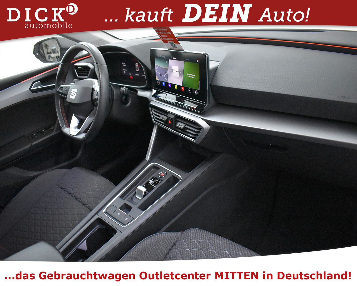 SEAT Leon 2.0d DSG FR Sport VIRTU+NAV+KAM+LED+ACC+18" - Image 12
