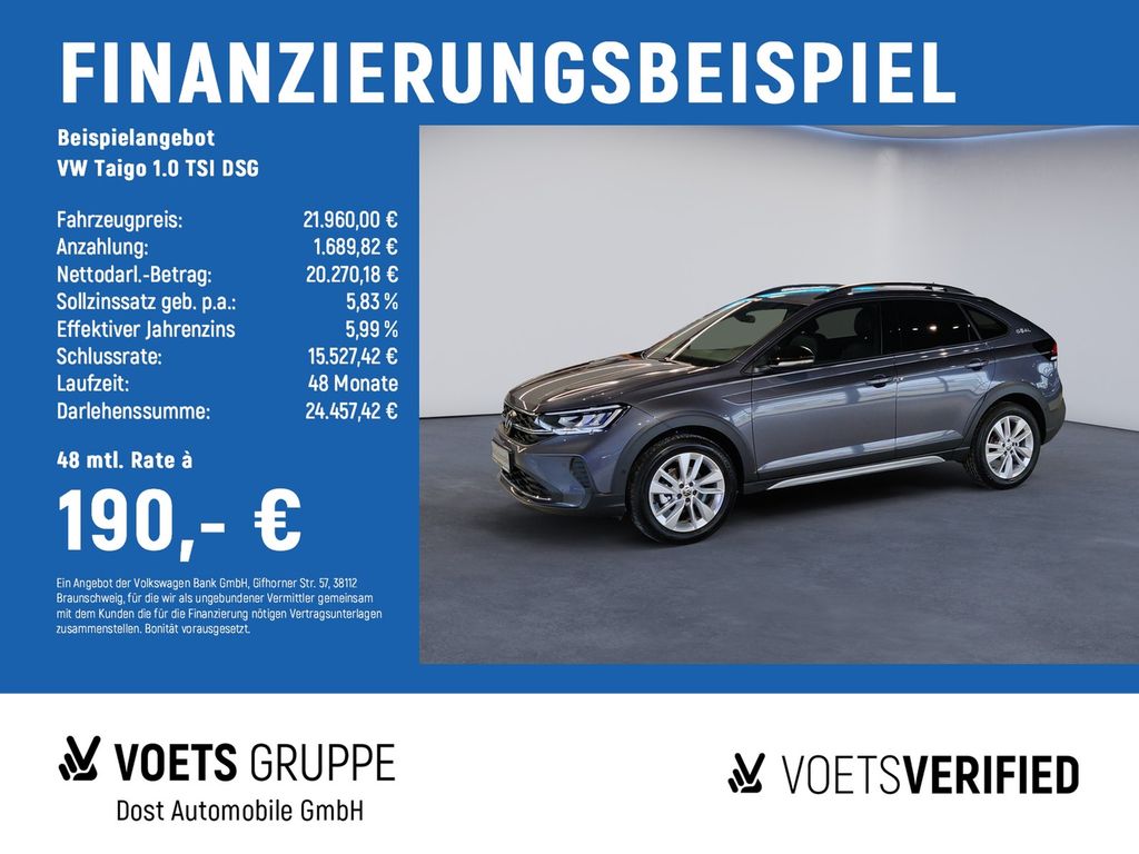 Taigo 1.0 TSI DSG Life KAMERA+NAVI+PDC+SHZ