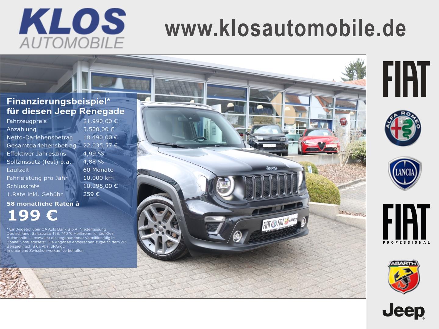 Jeep Renegade S PHEV 1.3 4Xe AT 240PS AT6 NAVI LED KA