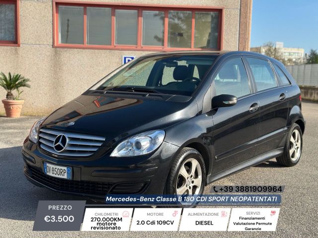 Mercedes-Benz MERCEDES CLASSE B 180 CDI SPORT 109CV *Leggere d