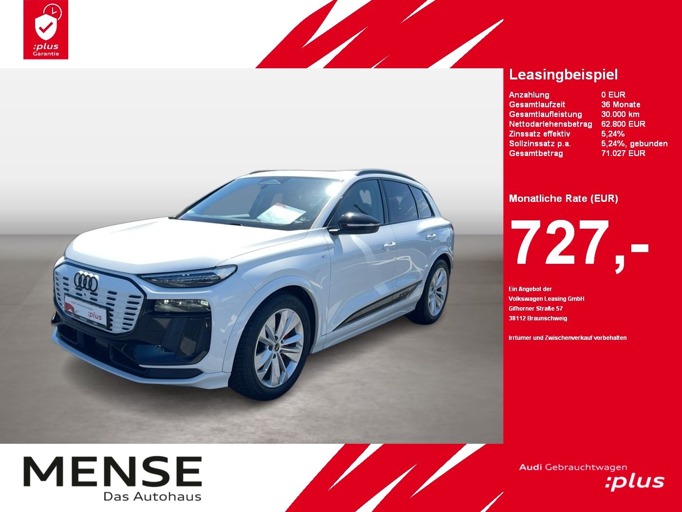 AUDI Q6 e-tron performance S line AHK|HUD|Luft