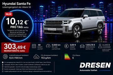 Hyundai Leasingangebot: Hyundai SANTA FE 1.6 Signature 7-Sitze I 360 Kamera I Na