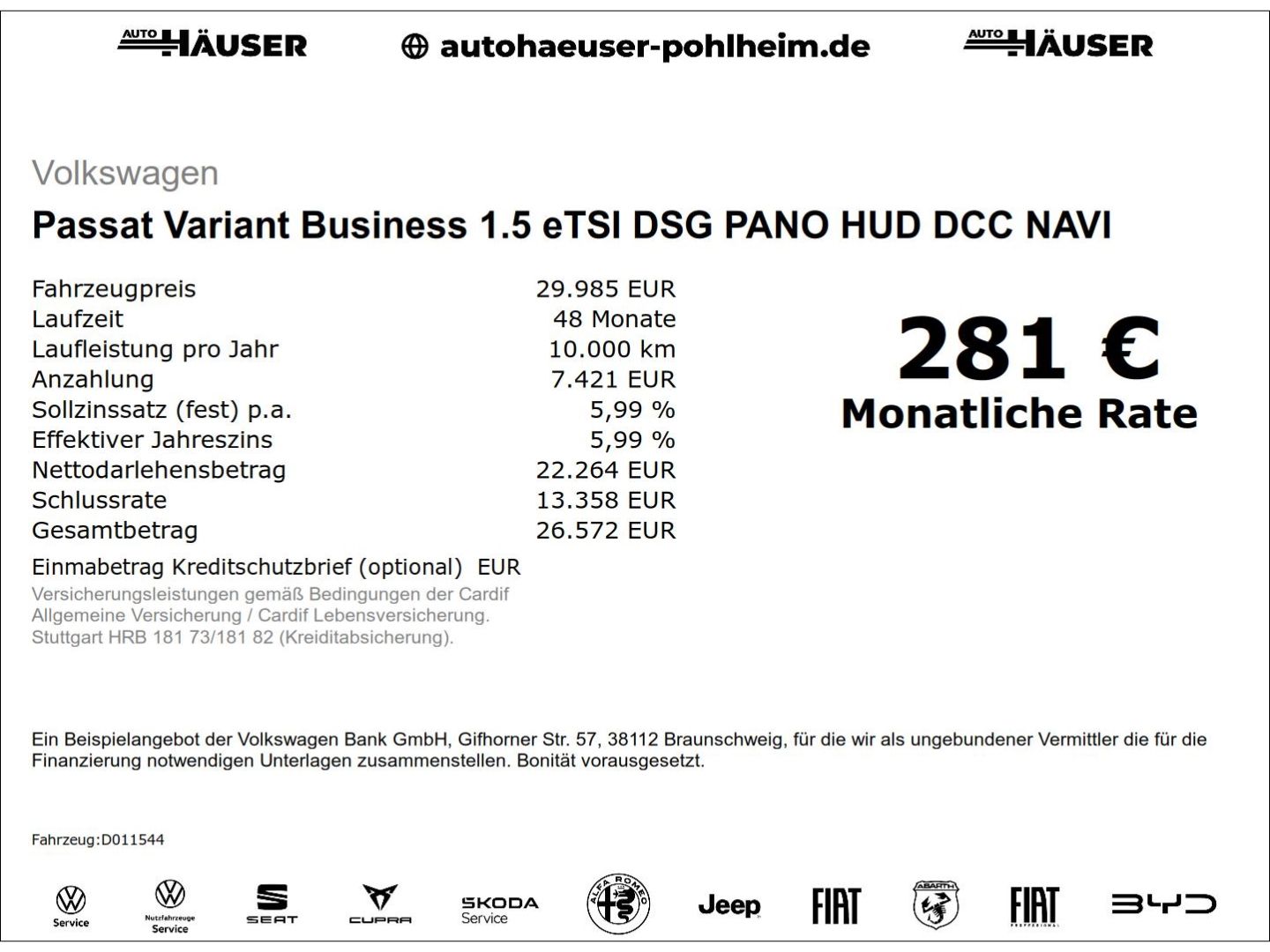 Volkswagen Passat Variant Business 1.5 eTSI DSG PANO HUD DC imagem 2