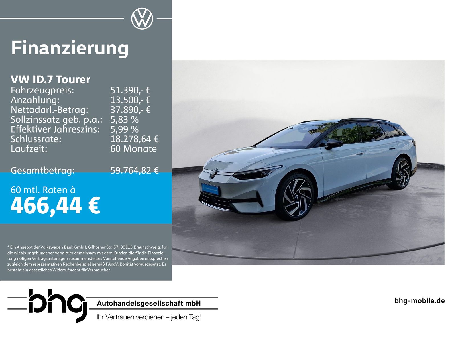 Volkswagen ID.7 Tourer Pro #AHK #PANO #KAMERA #ERGO-ACTIVE