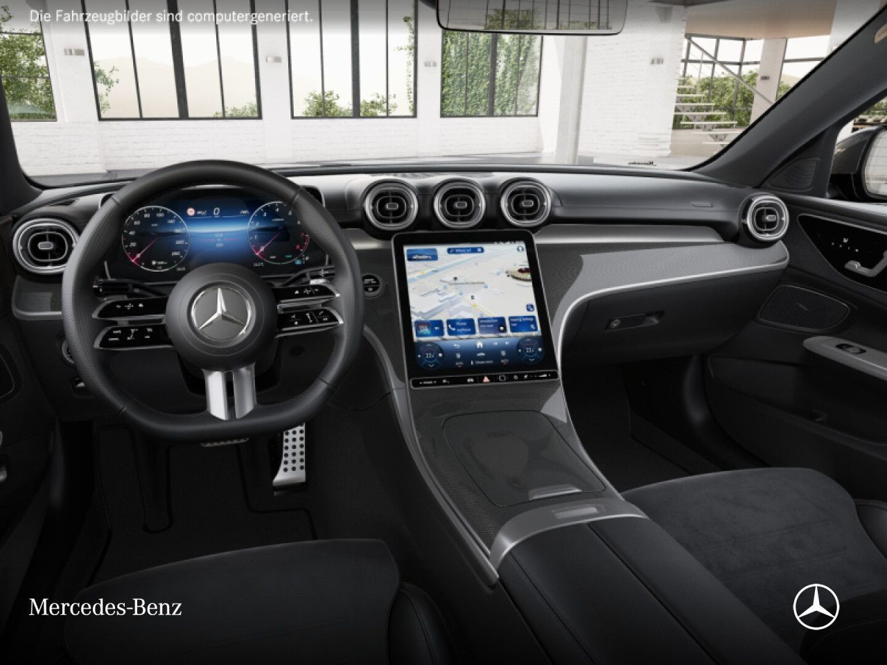 Mercedes-Benz C 180 AMG+360+AHK+LED+19"+TOTW+KEYLESS+9G foto 9