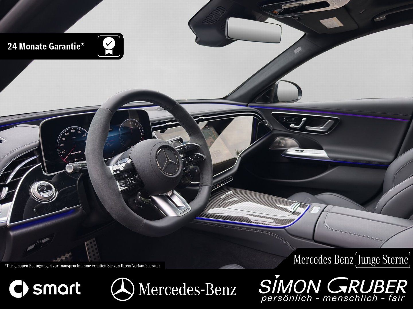 Fahrzeugabbildung Mercedes-Benz E 53 Hybrid 4M Carbon Nappa Superscreen Driver`s