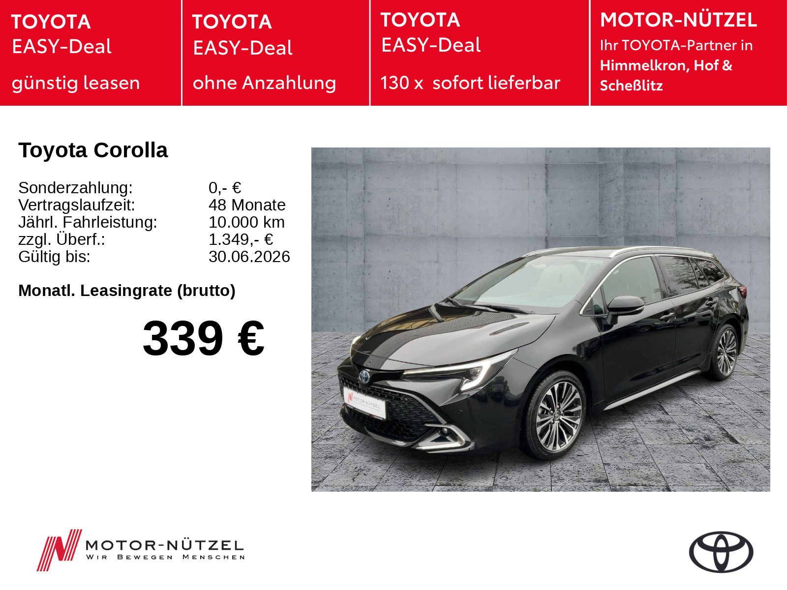 Toyota Corolla TS 1.8 Hyb. Teamplayer + Technik-Paket