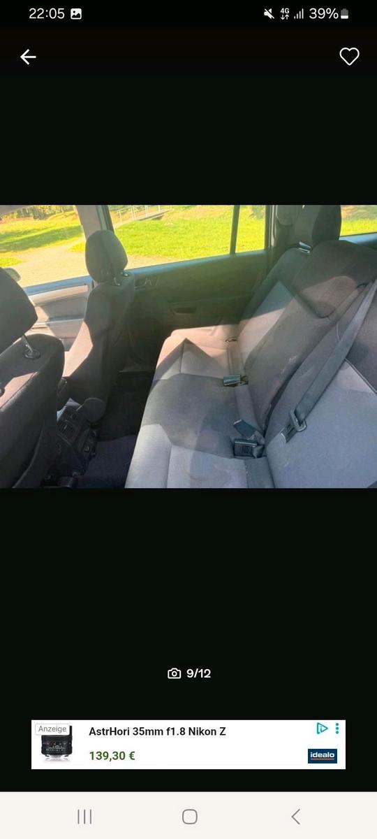 Opel Zafira 2008 — interior