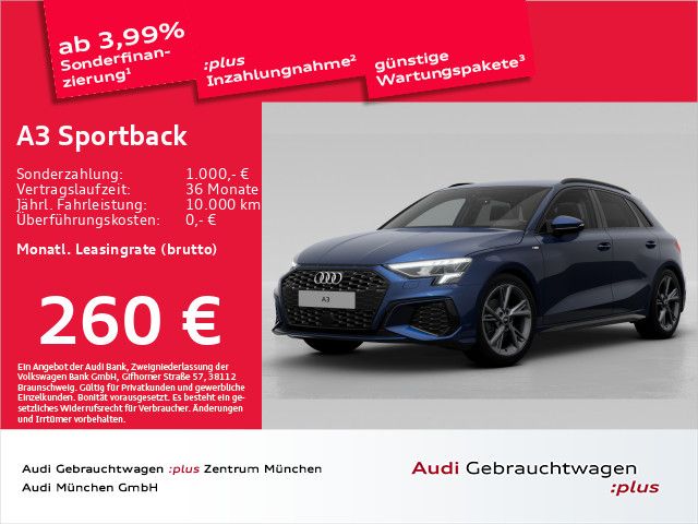 Audi A3 Sportback 30 TDI S tronic S line ACC/AHK/Navi