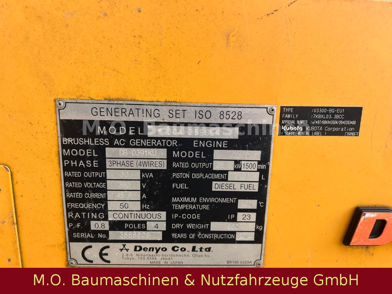 Fahrzeugabbildung Andere Denyo 30 KVA / Generator /