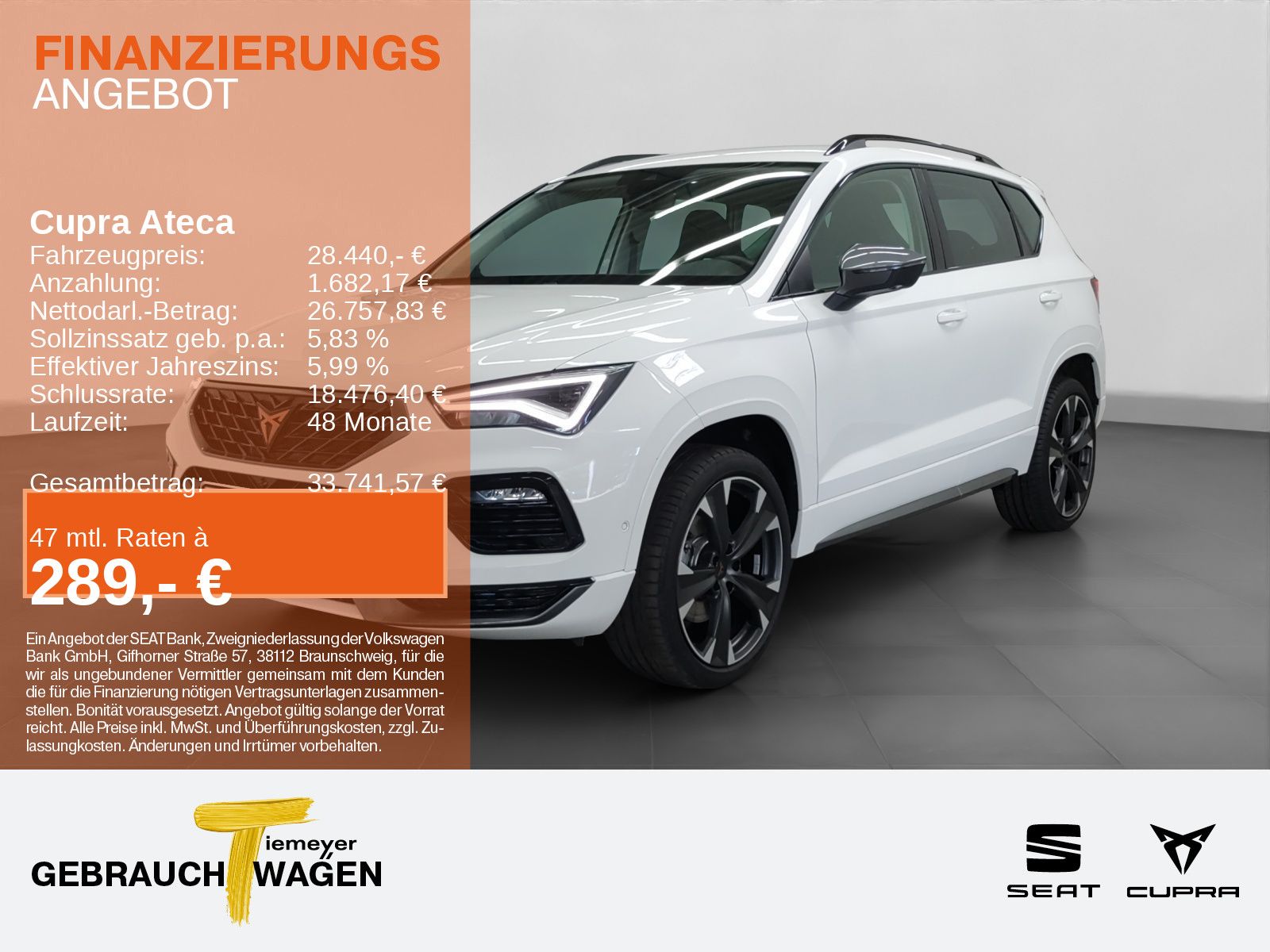 CUPRA Ateca 1.5 TSI DSG NAVI SITZH PARKLENK KAMERA