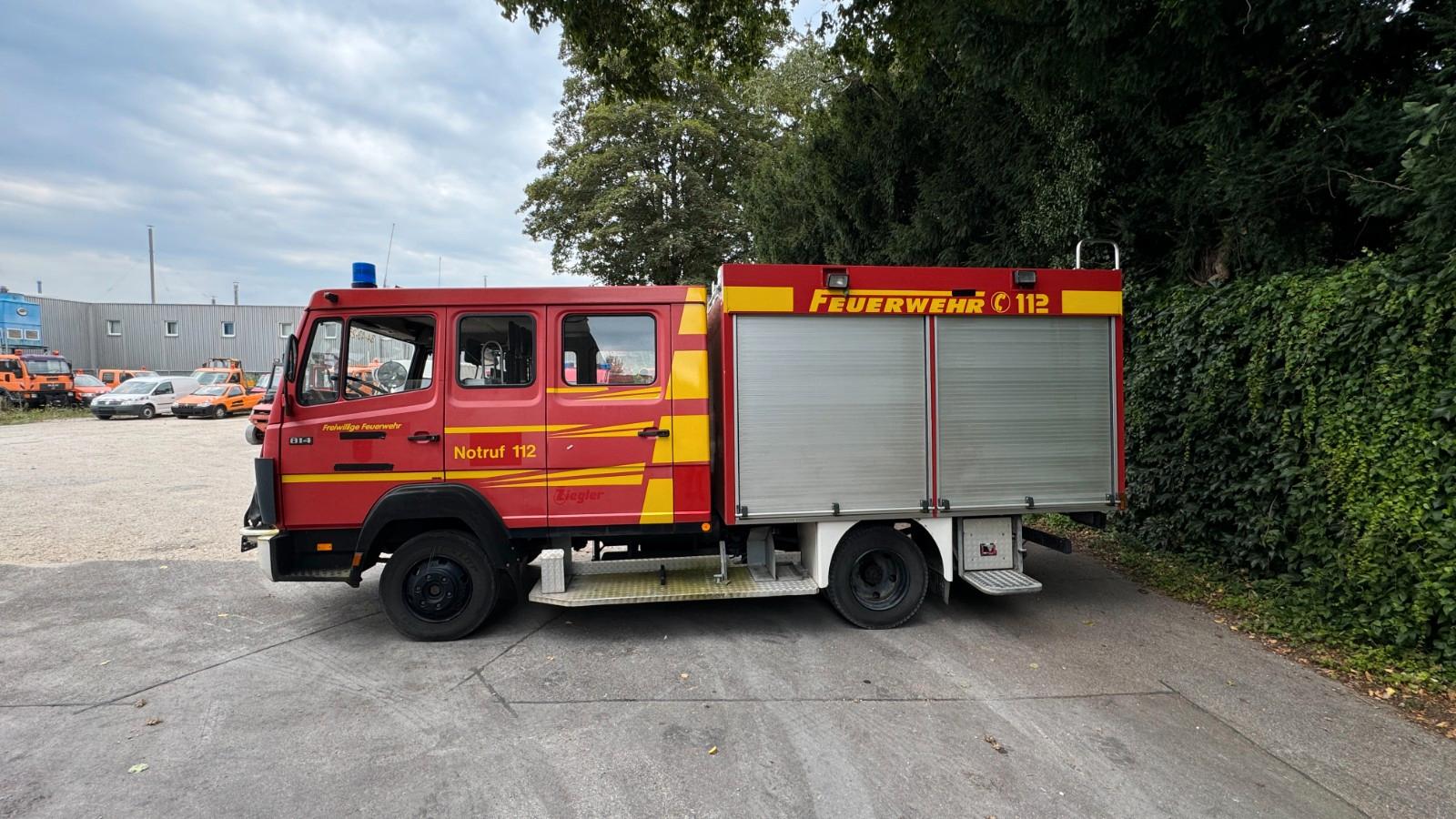 Mercedes-Benz 814* LF8* Feuerwehr*1.Hand*53TKM*Pumpe*