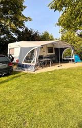 Fendt Saphir 470 Vorzelt, Bett Nähe Caravan Messe - Fendt Wohnwagen Caravan