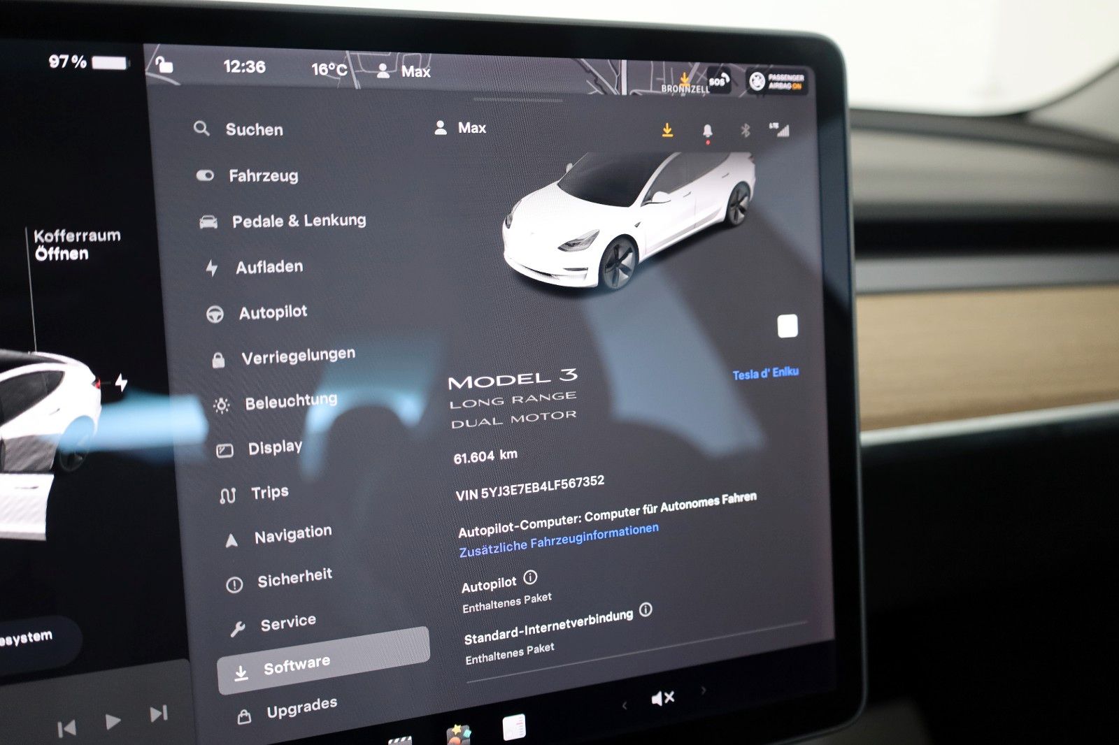 Fahrzeugabbildung Tesla Model 3 Long Range Dual AWD,ACC,360Kam.,Panorama
