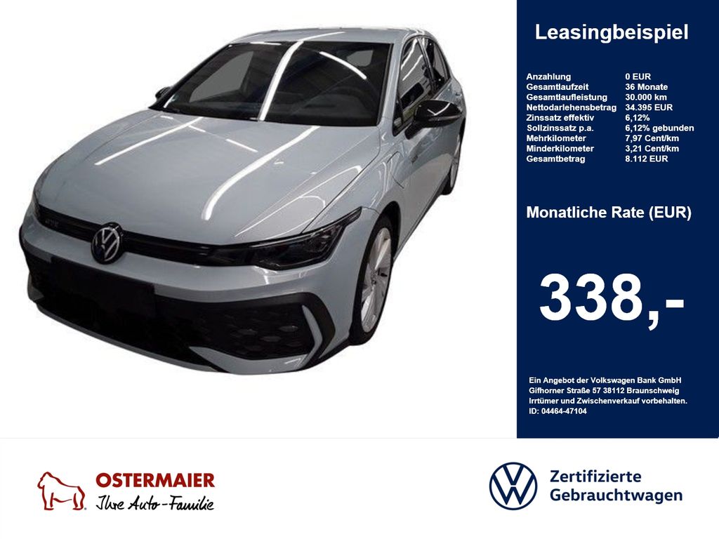 Golf VIII GTE BLACK STYLE 1.5eTSI 272PS DSG HYBR