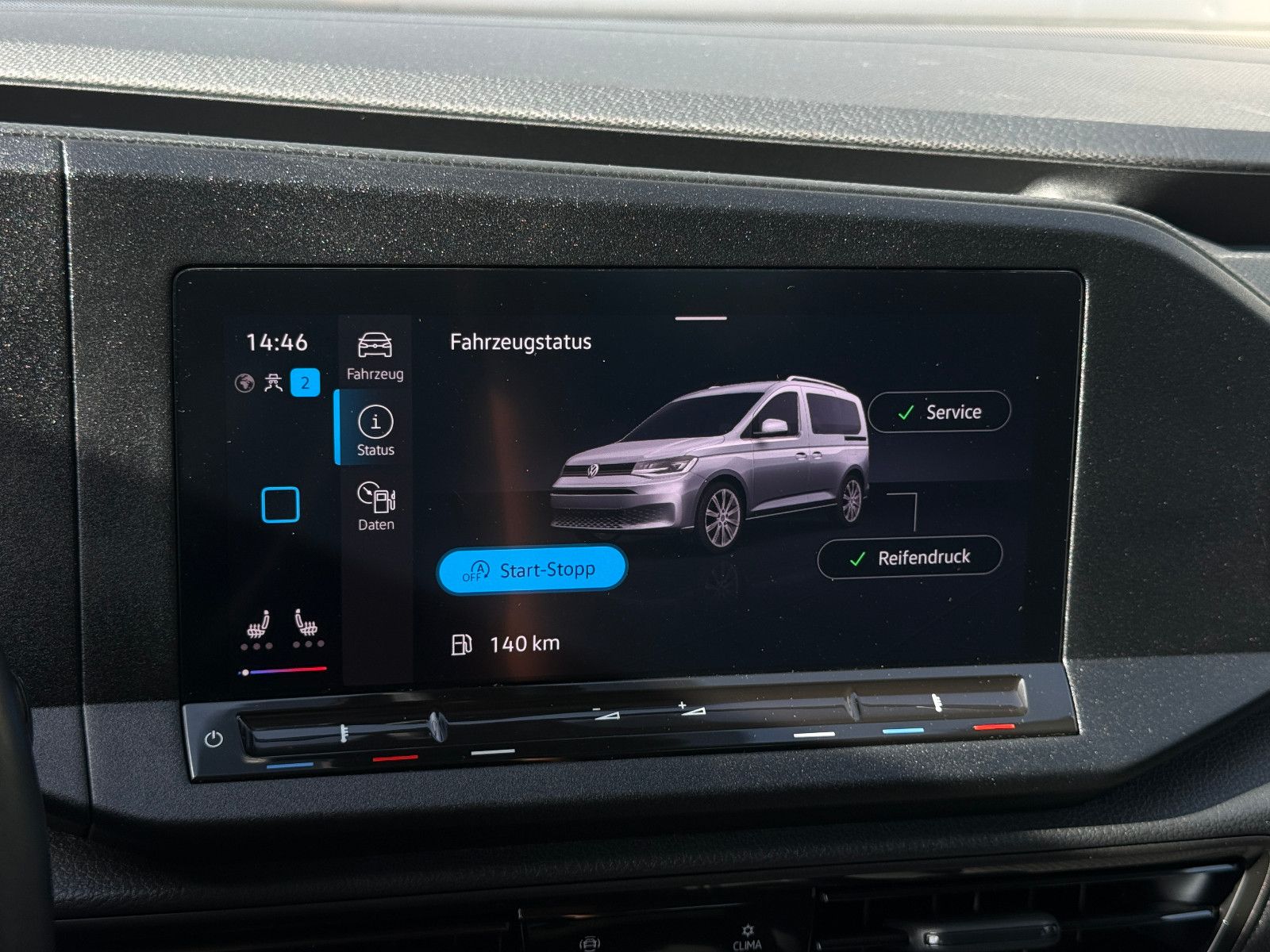 Fahrzeugabbildung Volkswagen Caddy 2.0 TDI DSG AHK DAB GRA Navi Kamera SHZ