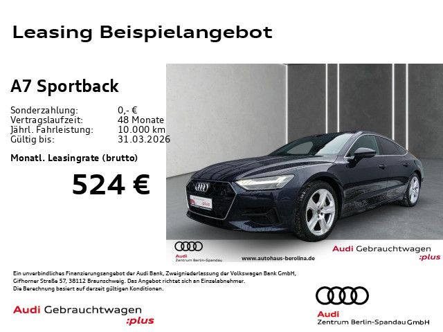 Audi A7 Sportback 45 TDI qu. S tronic *PANO*HuD*AHK*