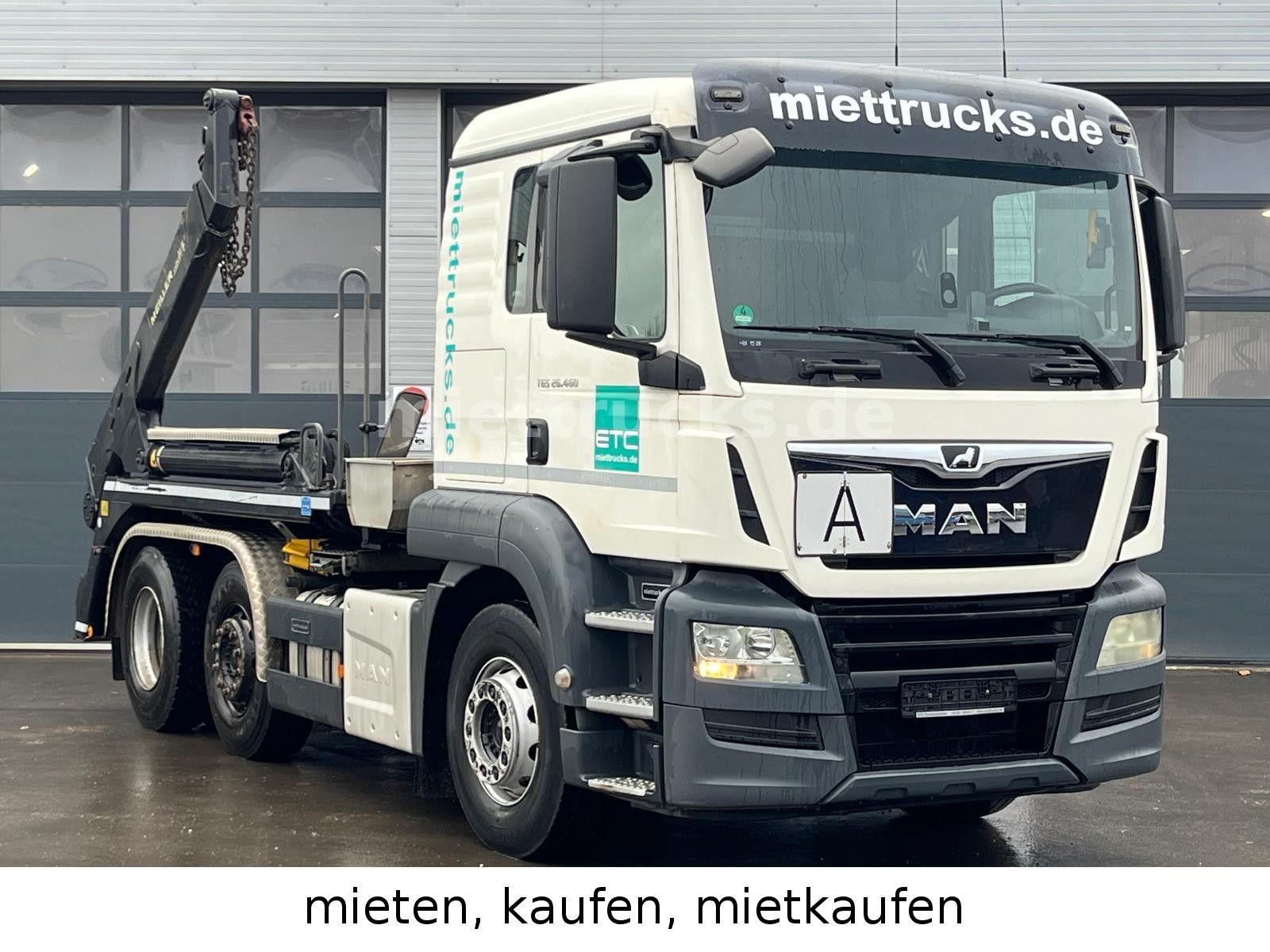 MAN 26.460 6x2 Meiller AK 16NT Miete, Kauf, Mietkauf