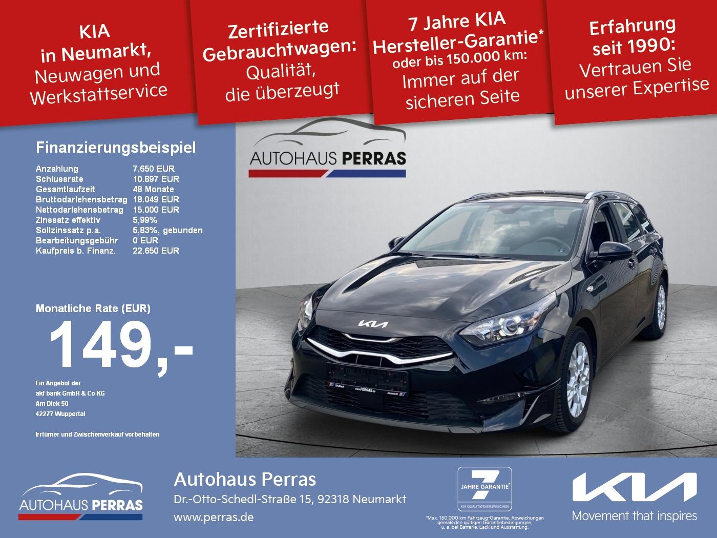 Kia cee'd SW 1.5T 140 DCT7 Vision Komfort+ Navi SHZ+