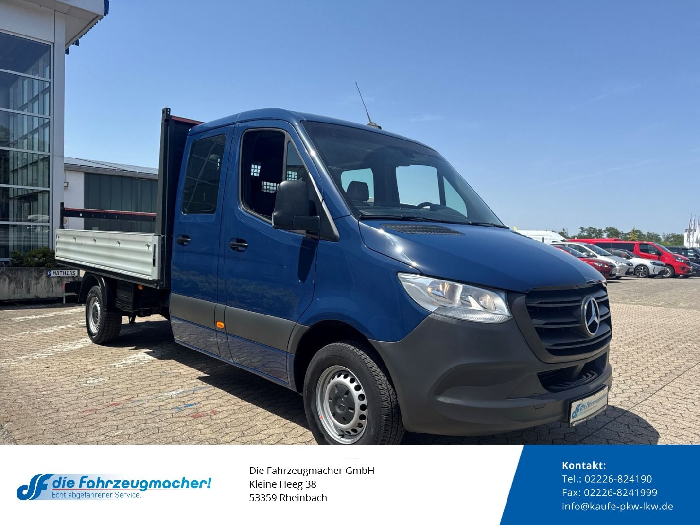 Fahrzeugabbildung Mercedes-Benz Sprinter Pritsche DoKa 316 CDi L3 AHK 3,5t Kamer
