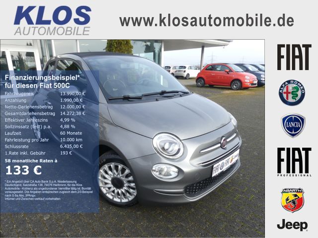 Fiat 500C LOUNGE 1.0 GSE HYBRID CARPLAY PDC KLIMA ALU