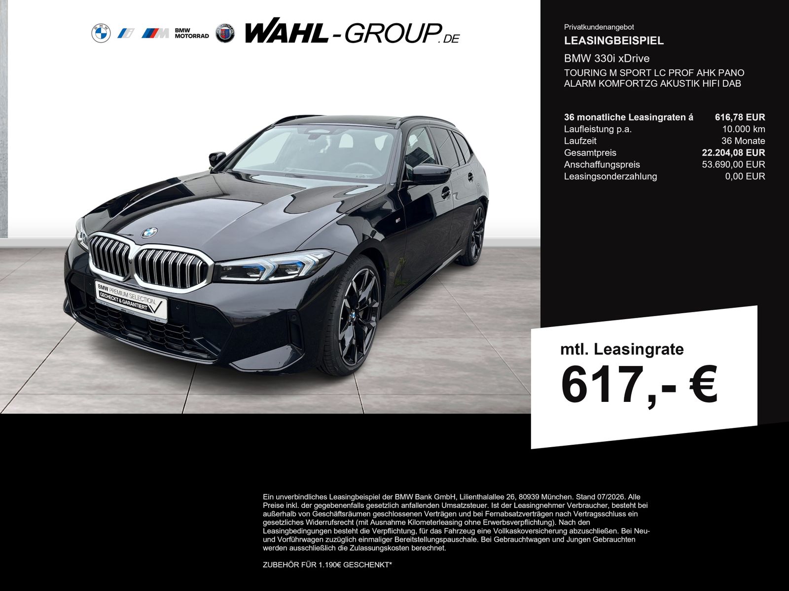 BMW 330i xDrive TOURING M SPORT LC PROF AHK PANO  AL