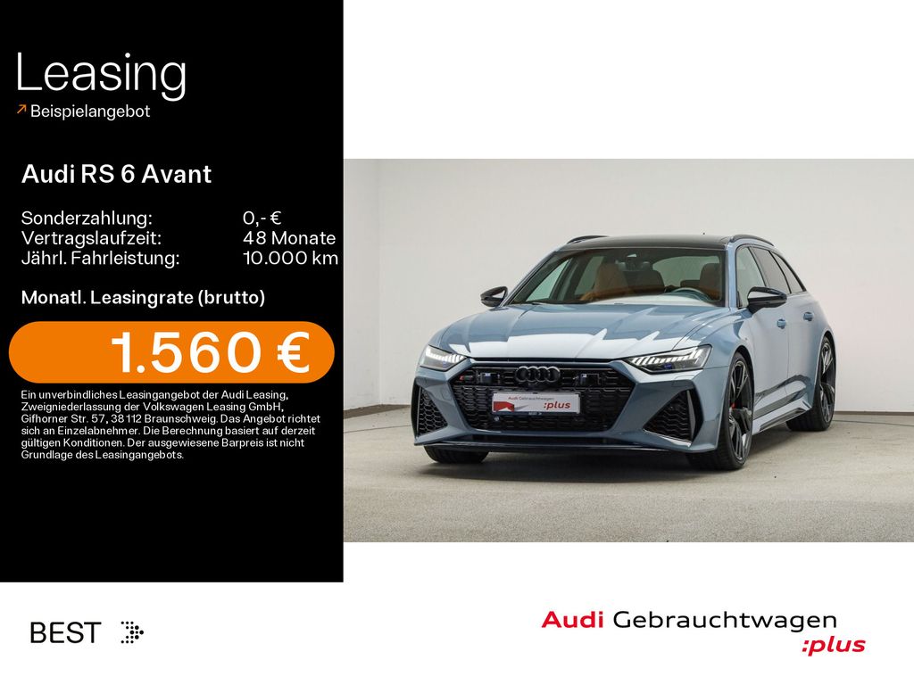 Audi RS 6 Avant Dynamik Plus, Keramik, HUD, AHK, Pano