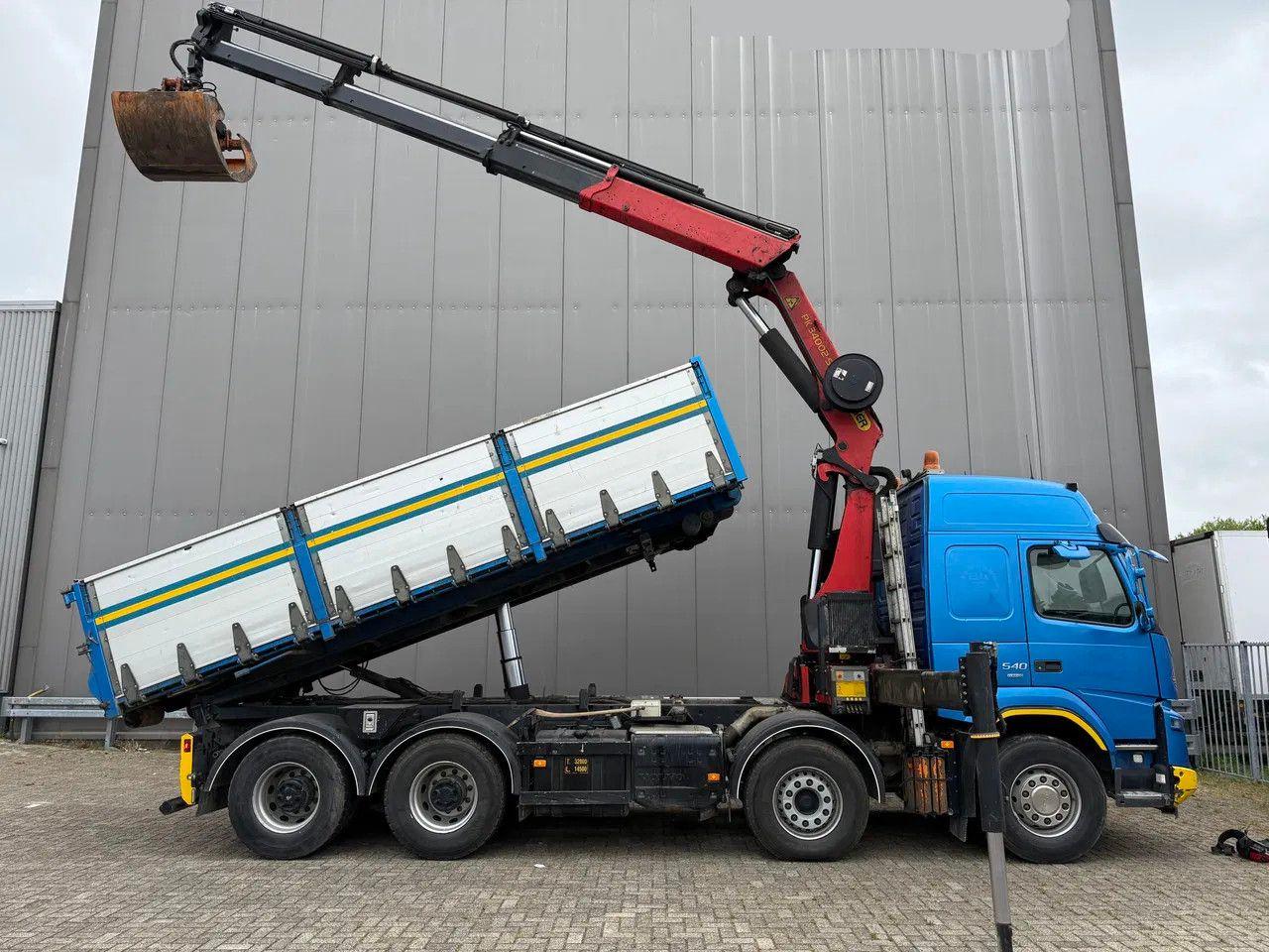 Volvo FMX 540 8X4 3-side cable-system/tipper with Palf