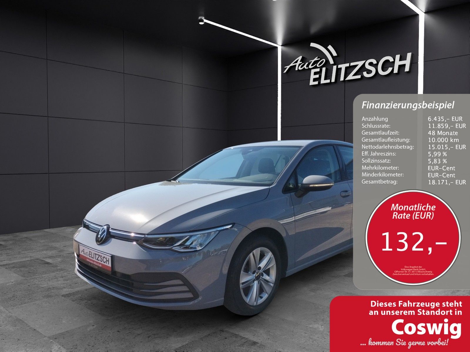 Fahrzeugabbildung Volkswagen Golf VIII TSI Life LED Kamera CarPlay SHZ PDC AC