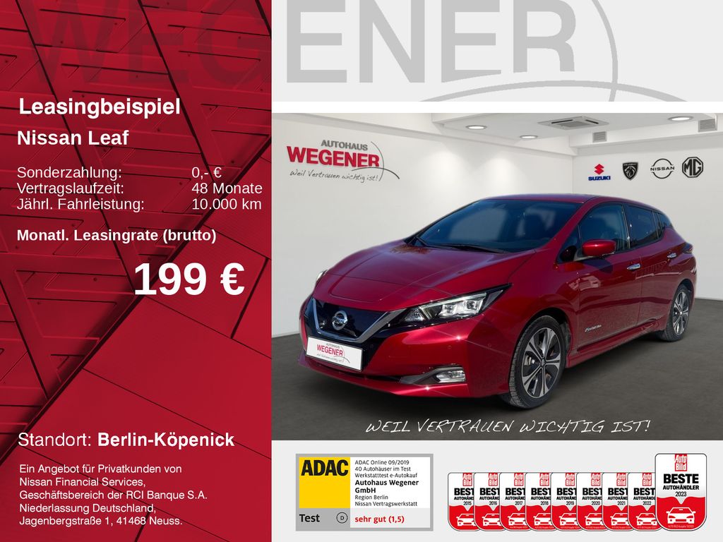 Nissan LEAF TEKNA ProPILOT Sitzheizung*LED*360°*LEDER*