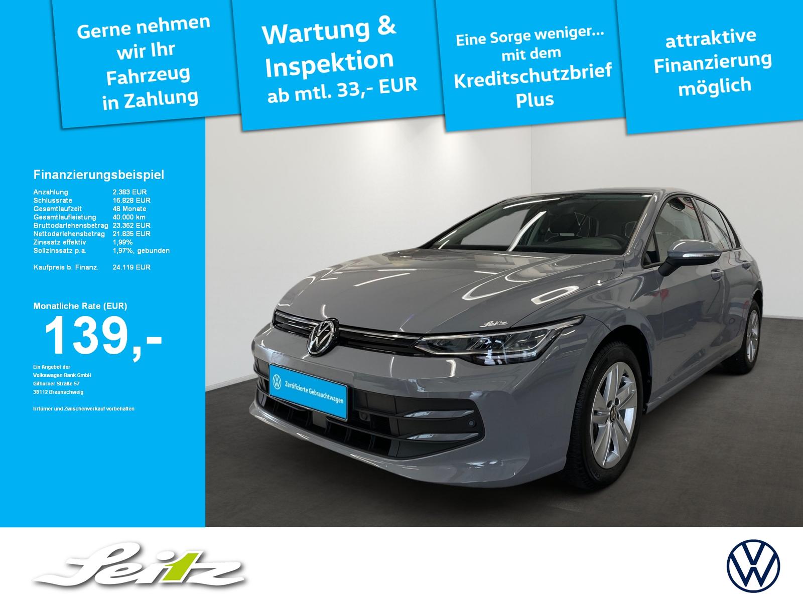 Volkswagen Golf VIII 2.0 TDI Life *LED*STANHZG*PDC*