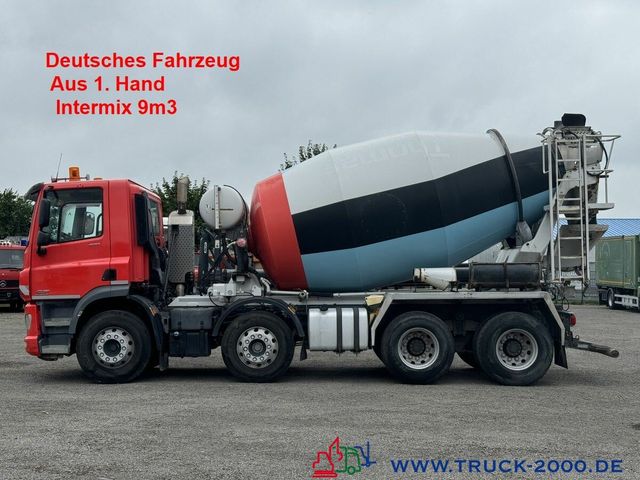 DAF CF400 8x4 Putzmeister-Intermix 9m3 Deutscher LKW