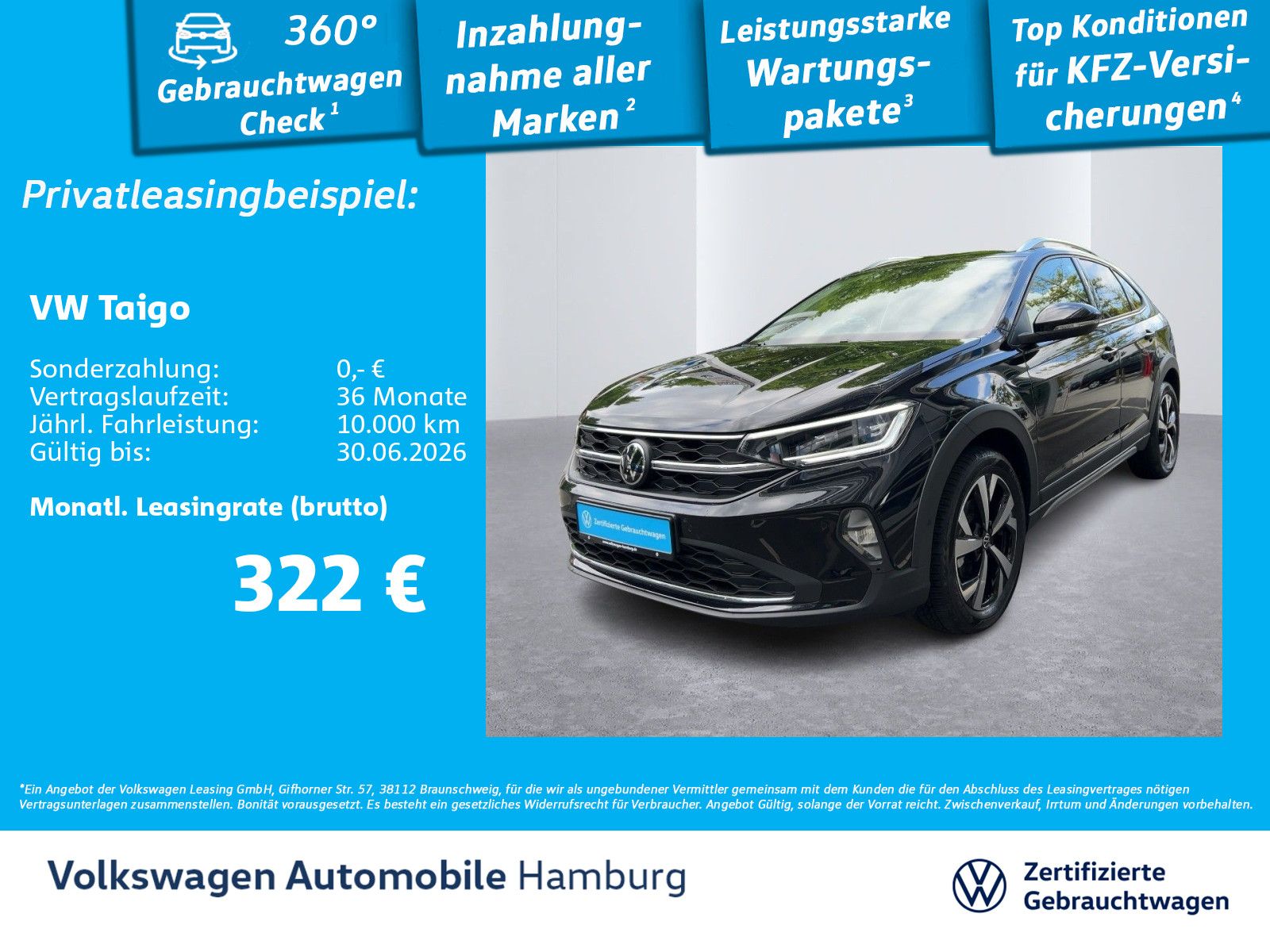 Volkswagen Taigo Style 1.5 TSI DSG Matrix-LED Sitzheizung
