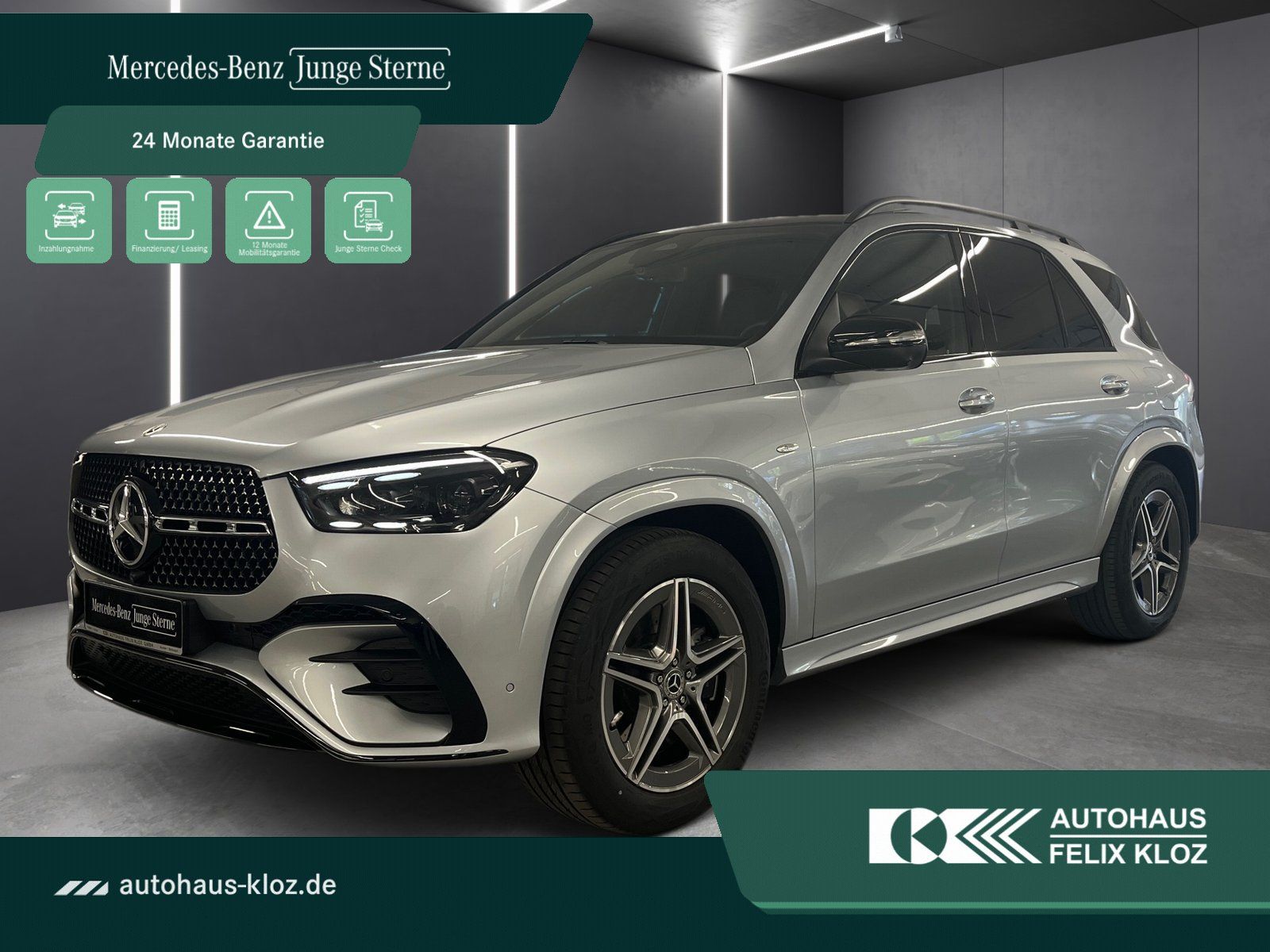 Fahrzeugabbildung Mercedes-Benz GLE 350 de 4M AMG*Distroni*360*Airmatic*AHK*Pano