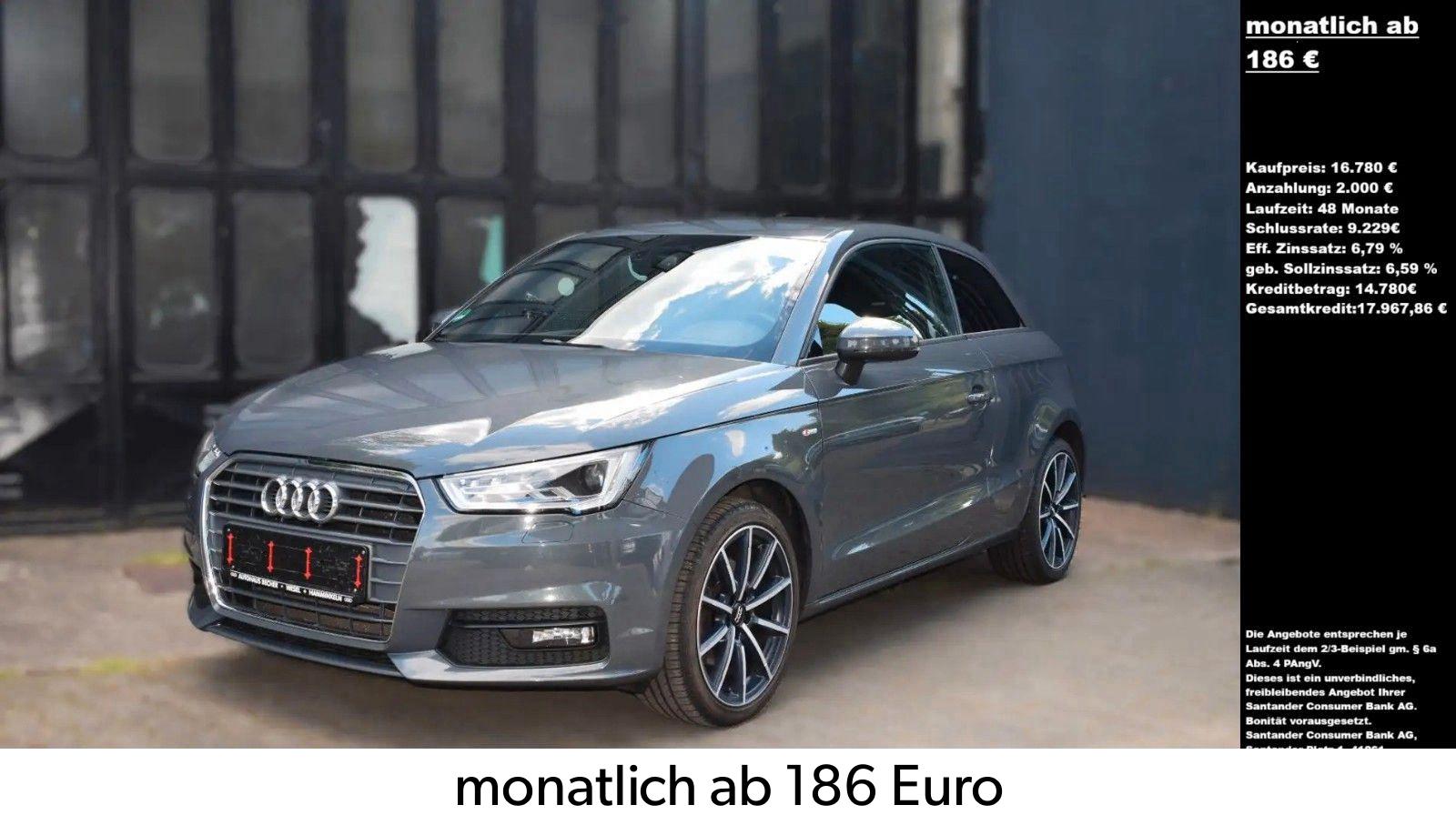 Audi A1 S-Line S-tronic Xenon Bose Alcantara Navi PTS