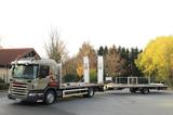Scania Autotransporter+Maschinentransporter Komplettzug - Gebraucht Maschine