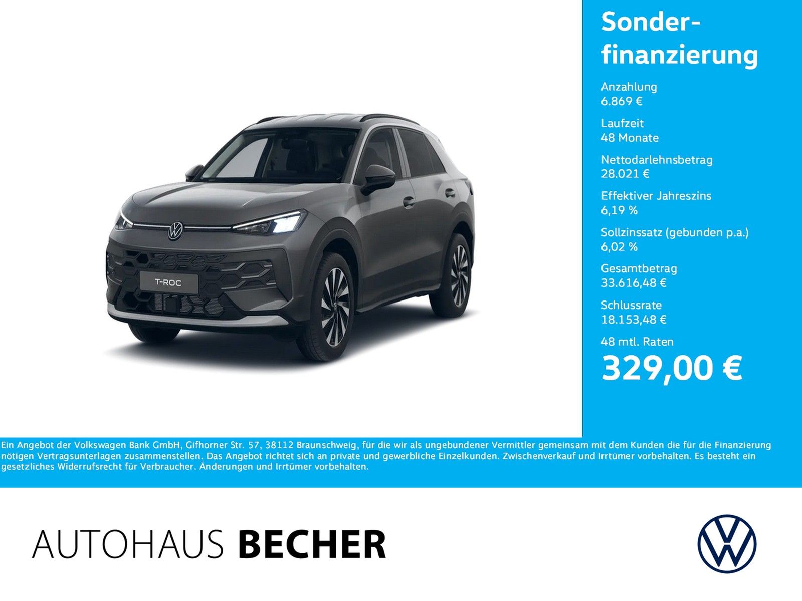Volkswagen T-Roc Energy 1.5 eTSI DSG /AHK/CarPlay/LED