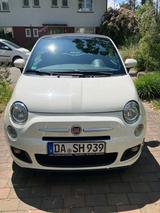 Fiat 500S Cabrio, Zahnriemen HU AU Inspektion neu - weiße Fiat 500S