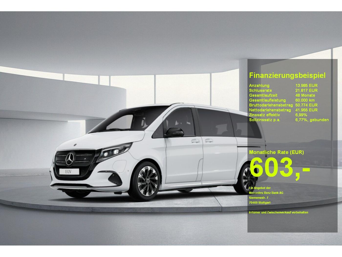 Mercedes-Benz EQV 300 Lang Burmester+MBUX+DISTRONIC+
