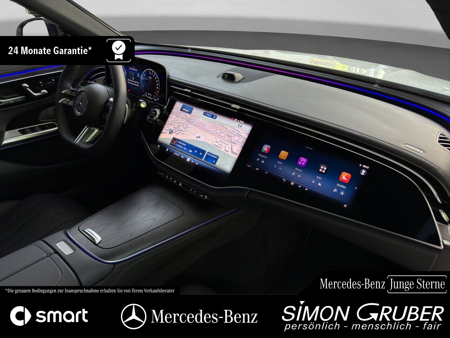 Fahrzeugabbildung Mercedes-Benz E 300 e AMG Night Pano Superscreen Leder AHK