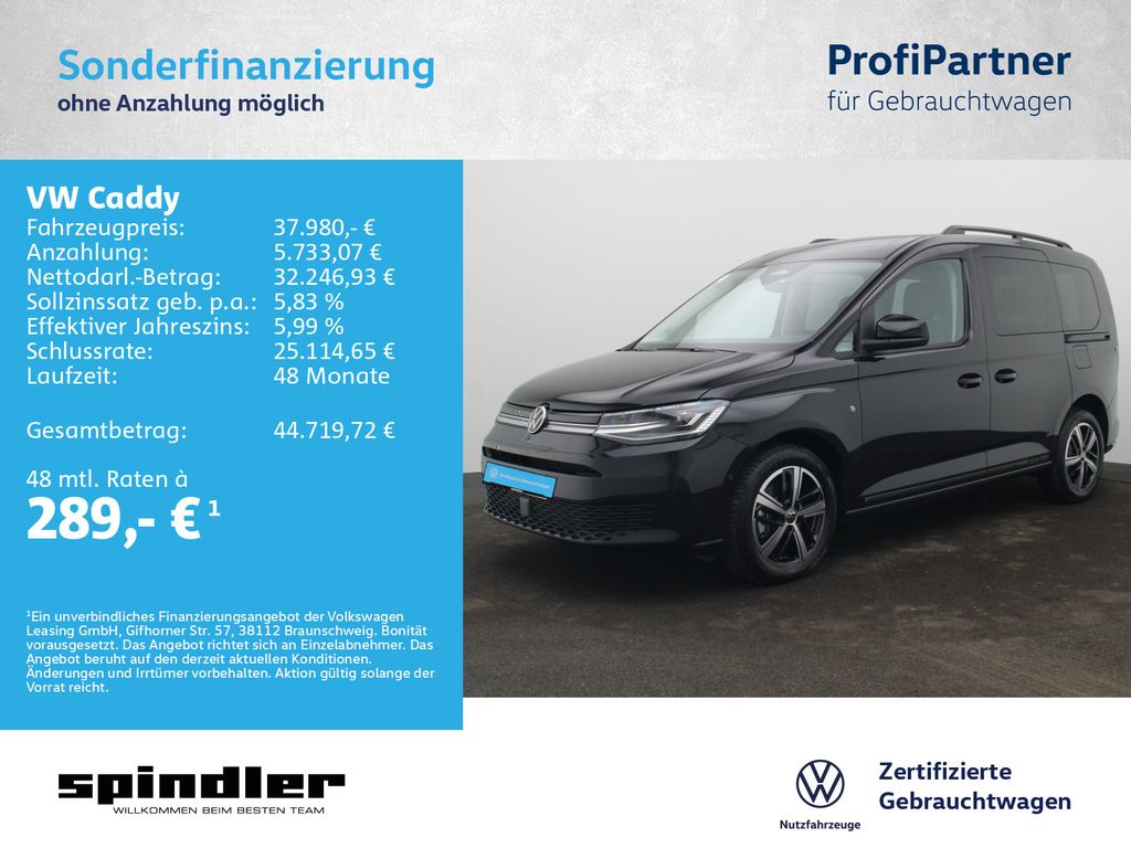 Caddy Kombi DarkLabel 1.5TSI DSG/ Pano, AHK, LED