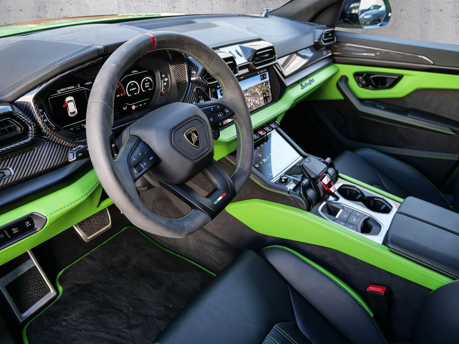 Lamborghini Urus SE Verde Selvans, Big Interior Carbon Pack foto 16