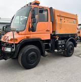 Unimog U400 Leistungshydraulik Kipper mit Kehrmaschine - Unimog U 400