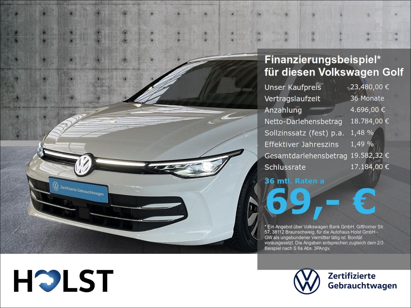 Volkswagen Golf VIII 1.5TSI Goal OPF GJR AHK LED