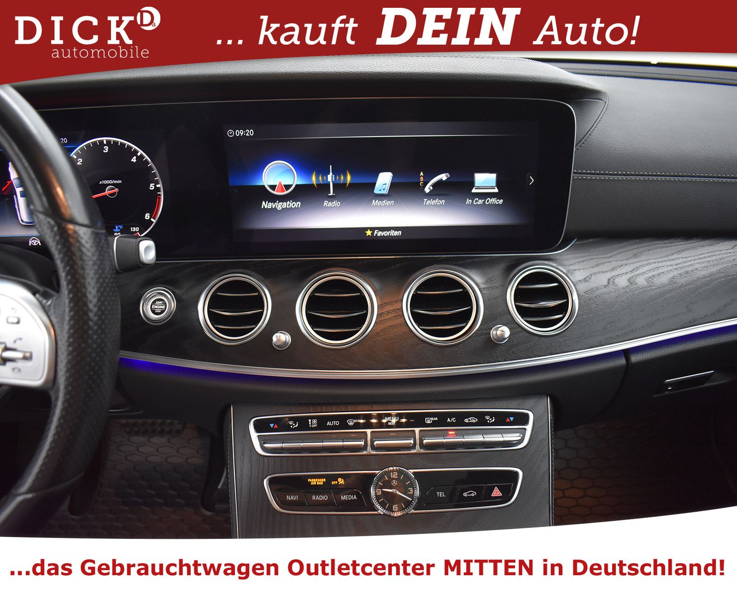 MERCEDES-BENZ E 400d 4M 2X AMG Line NIGHT+PANO+WIDES+AHK+360°+ - Image 19