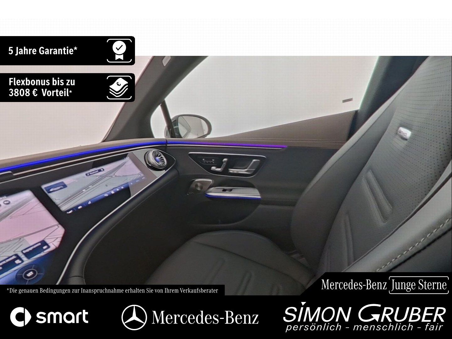 Fahrzeugabbildung Mercedes-Benz EQE 43 4M AMG NightII Carbon Airmatic HUD Hyper