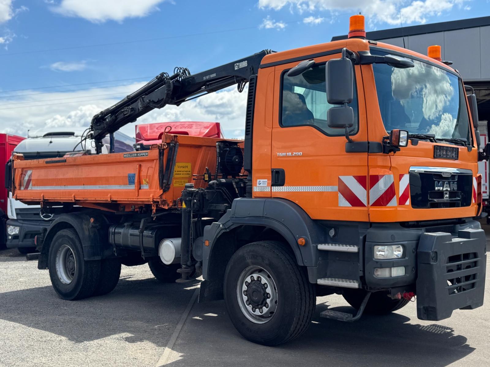 MAN TGM 18.290 / 4 x 4 / KRAN mit FUNK / ANBAUPLATTE