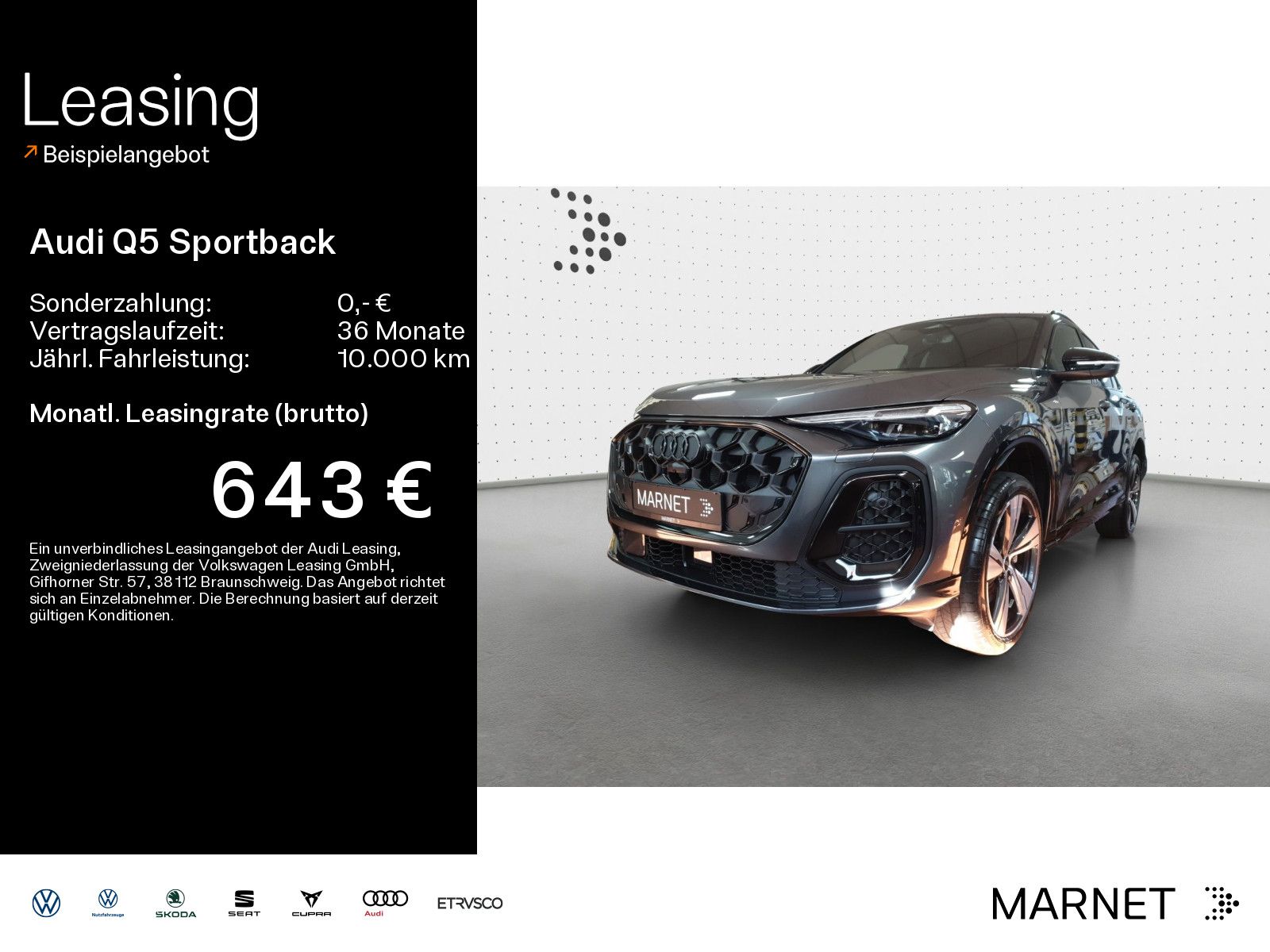 Audi Q5 Sportback edition one TDI quattro 150 kW S tr