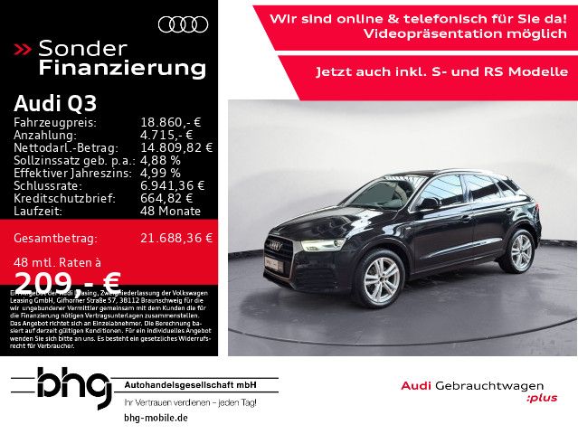 AUDI Q3 2.0 TDI S-tronic Quattro S-Line *LED*NAVI*KLI