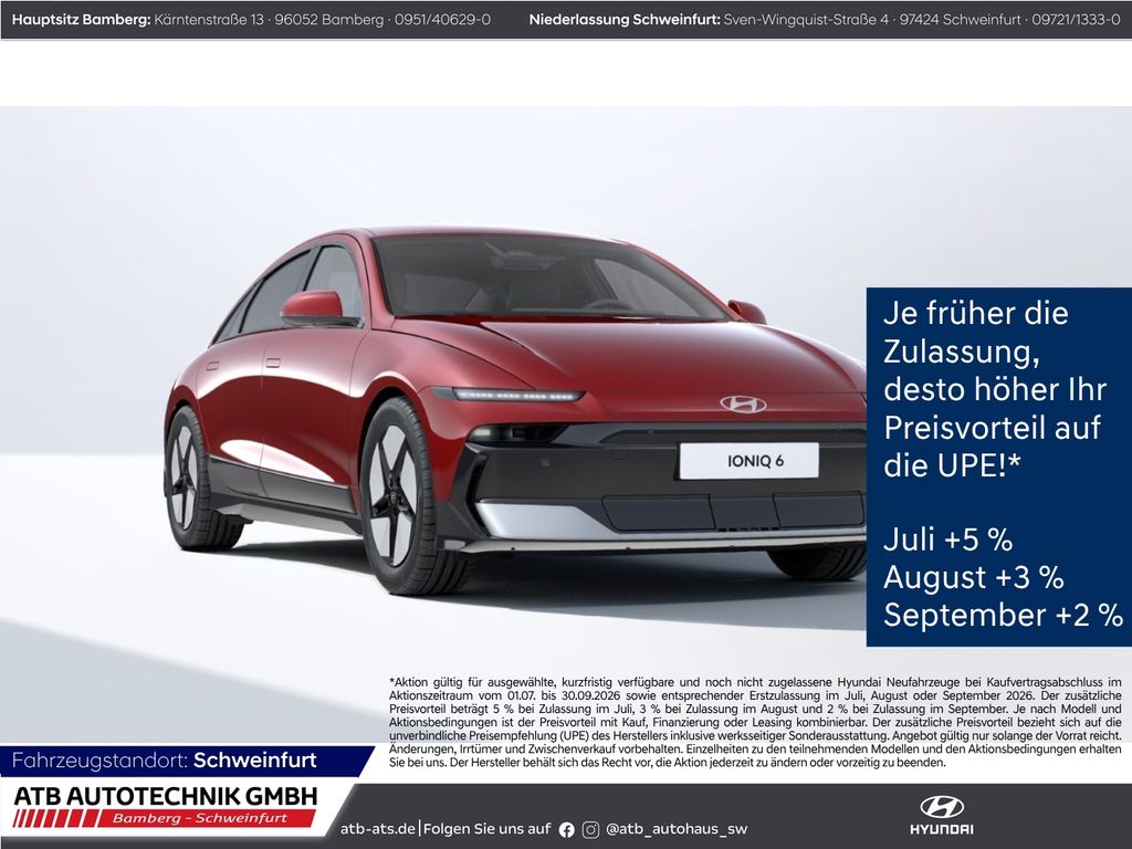 Hyundai IONIQ 6 84kWh 229PS CENTRIQ Navi Digitales Cockp